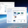 Windows 7 Space - invisible taskbar theme