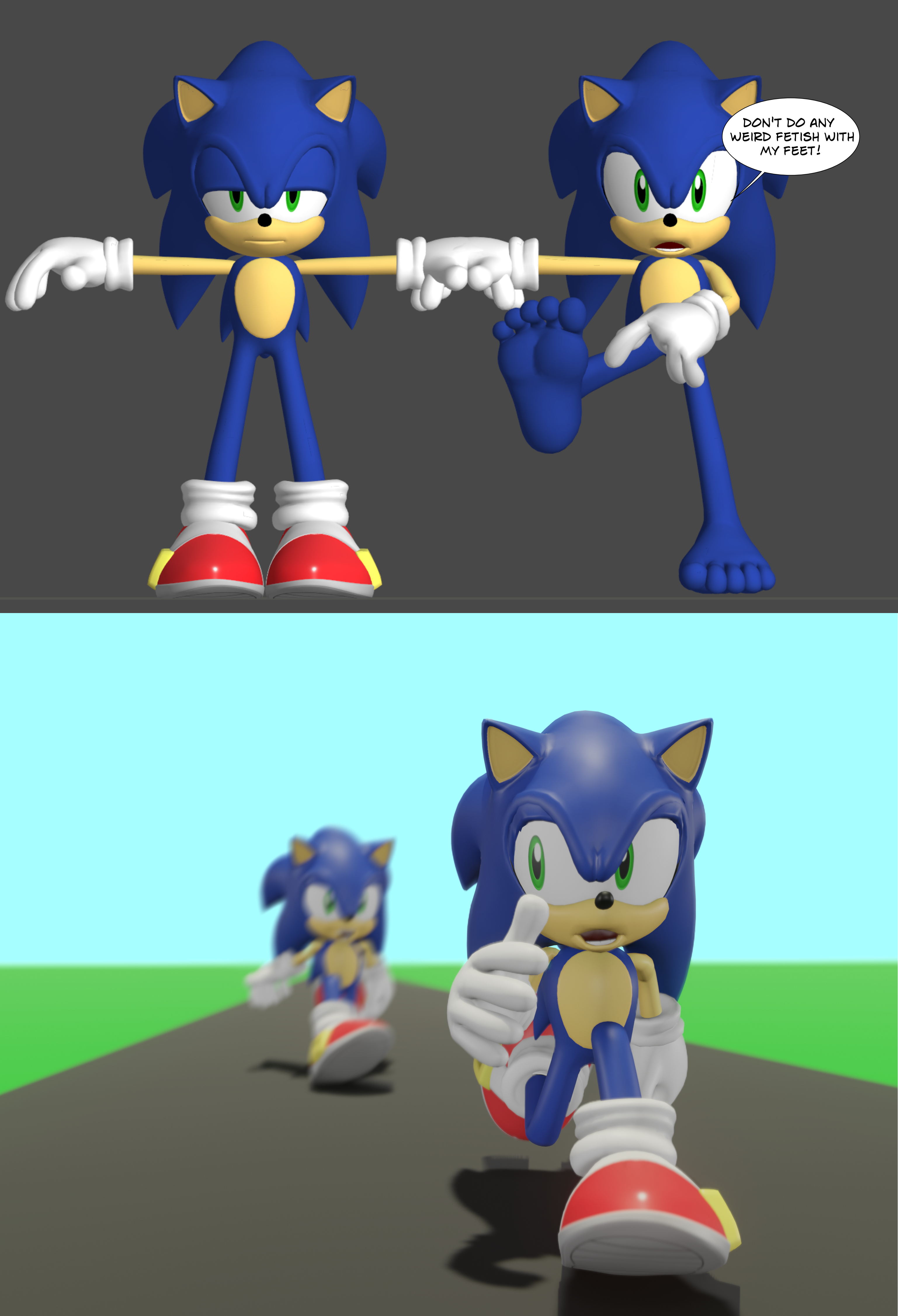 3D Model Download+ Sonic The Hedgehog by JCThornton on DeviantArt