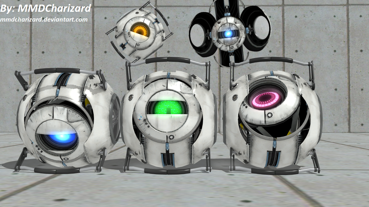 MMD Portal 2 Newcomers - Enhanced Cores +DL+