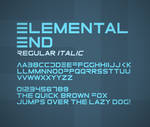 Elemental End font by FutureMillennium