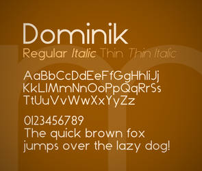 Dominik font