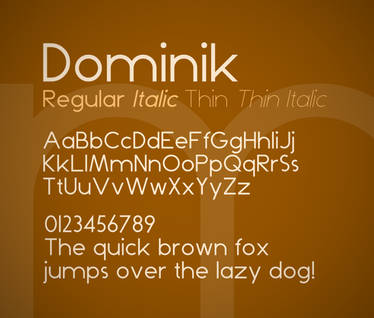 Dominik font