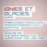 Ignis et Glacies Sharp font