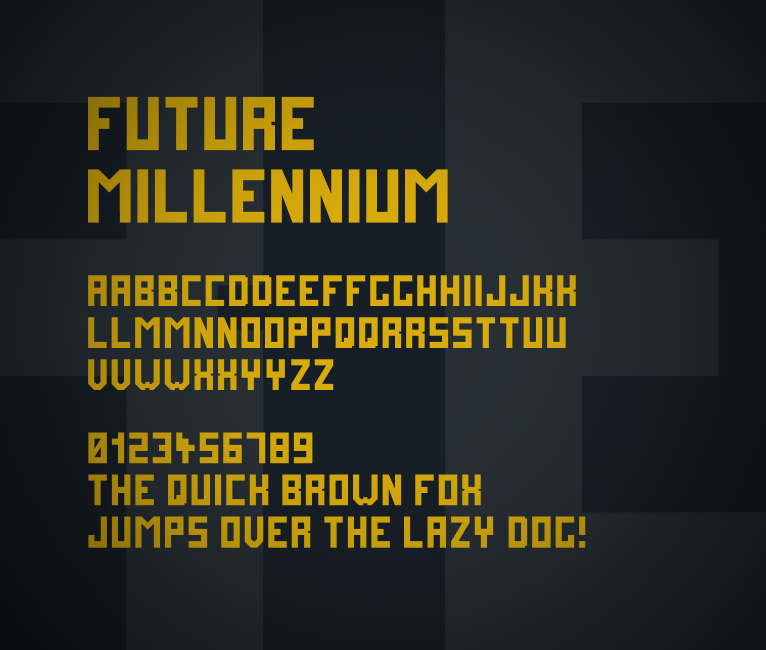 Future Millennium font