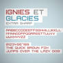 Ignis et Glacies Extra Sharp font