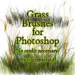 Grass brushes for Photoshop by calthyechild