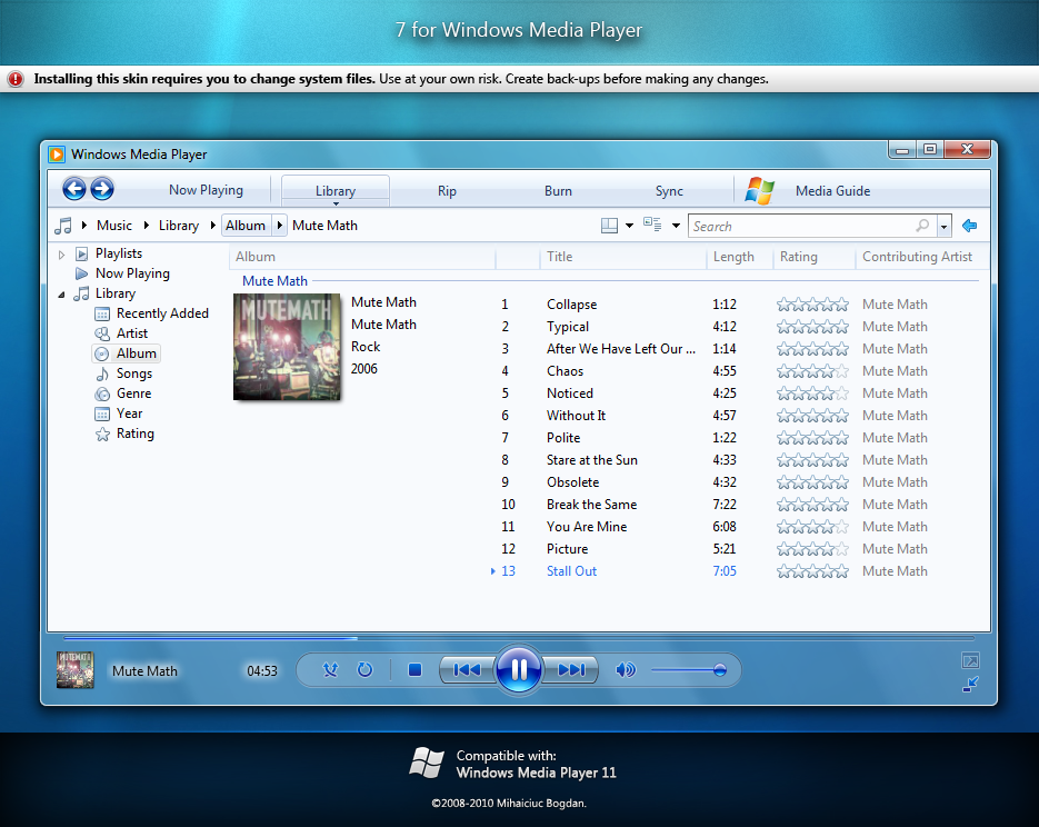 7 for Windows Media Player 11