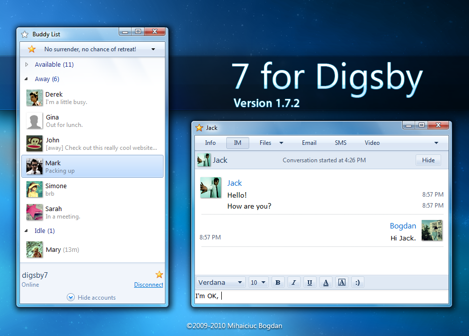7 for Digsby version 1.7.2