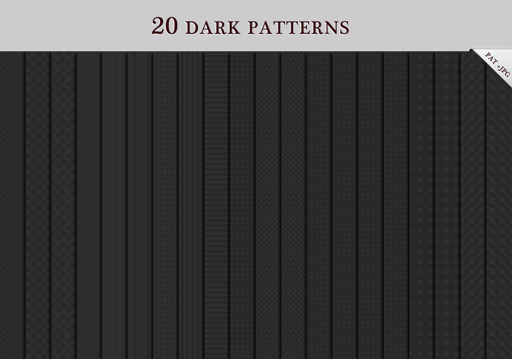 20 Dark Patterns by ZERGEV on DeviantArt