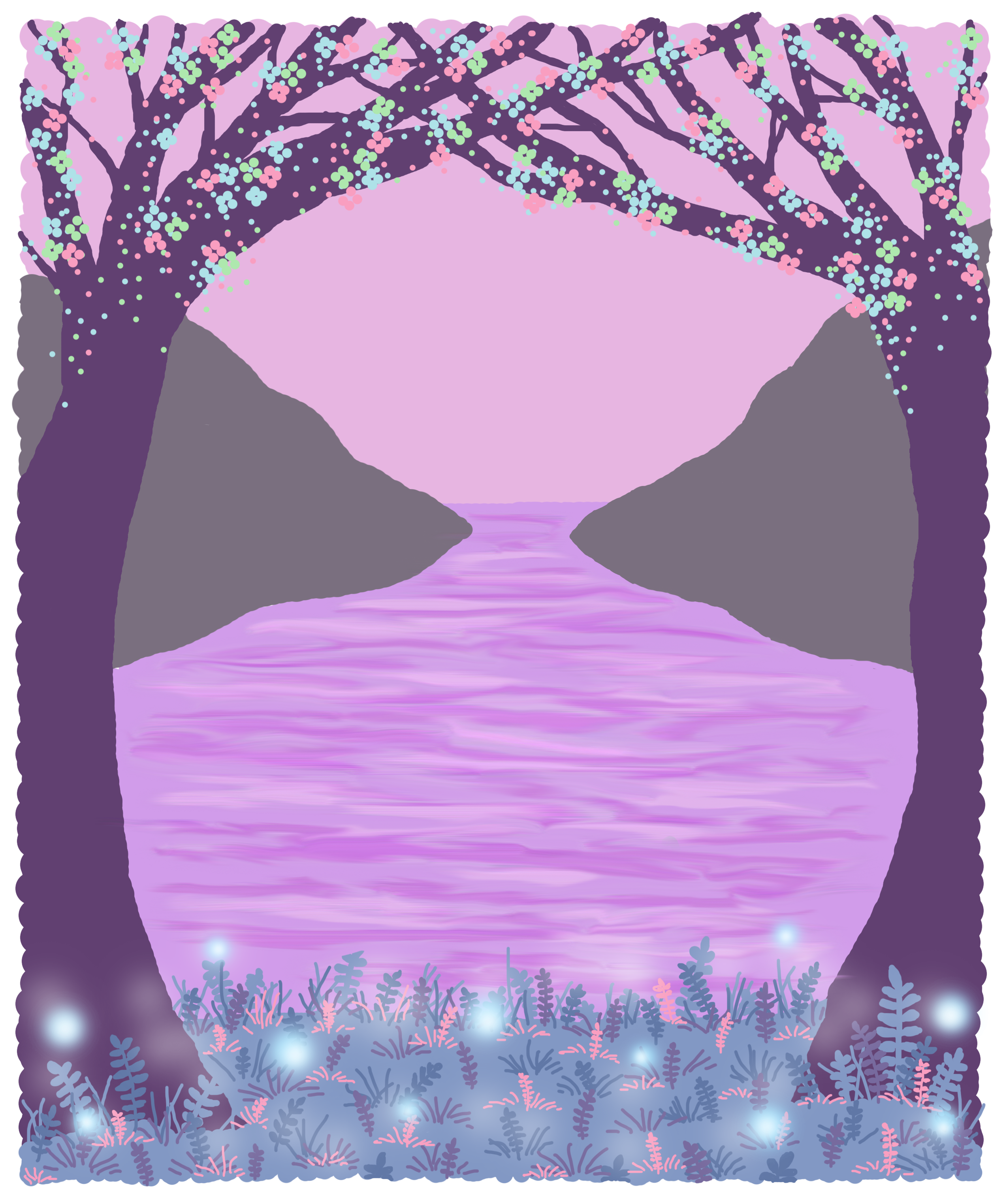 Lilac lake