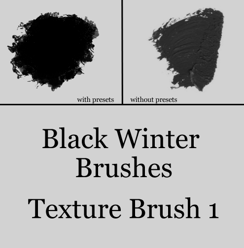 Black Winter's Texture Brush 1