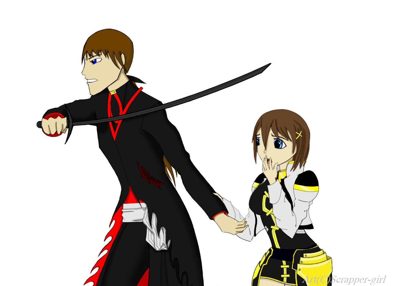 I Will Protect You..-colored by Scrapper-Girl on DeviantArt