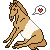 Annie sitting pixel icon by MatrixPotato
