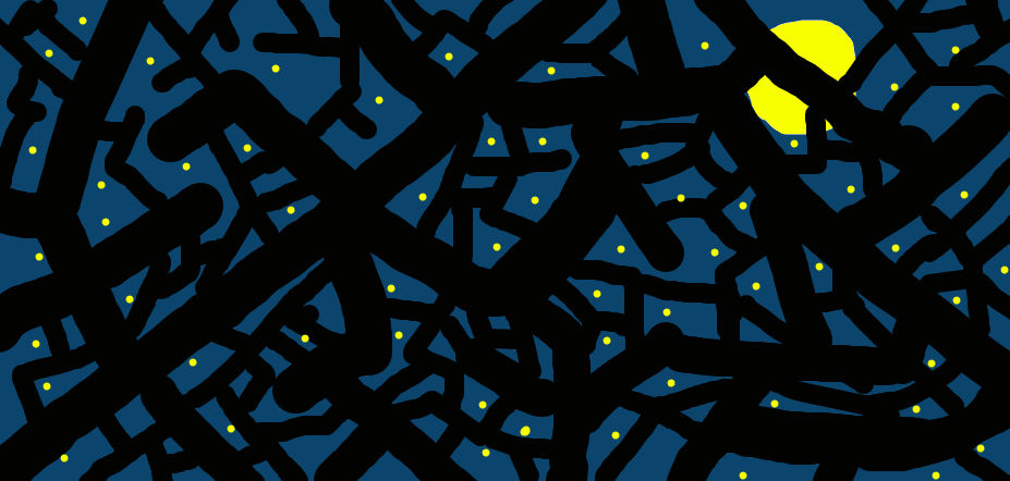 The trees in the night by SG4OFFICIAL on DeviantArt
