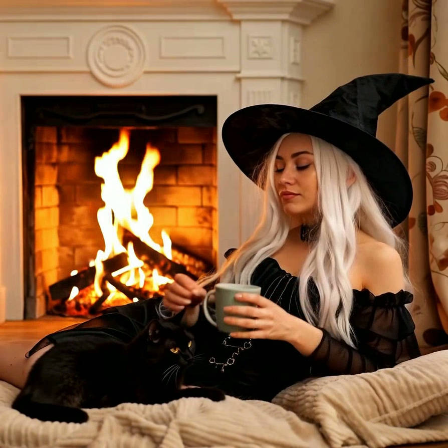 Witch Drinking Tea (Video) by CosmicDust2026 on DeviantArt