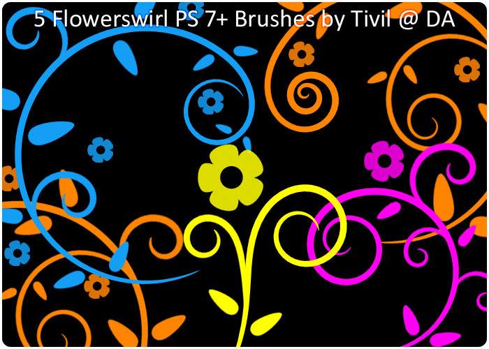 Photoshop Brush - Flowerswirl by Tivil