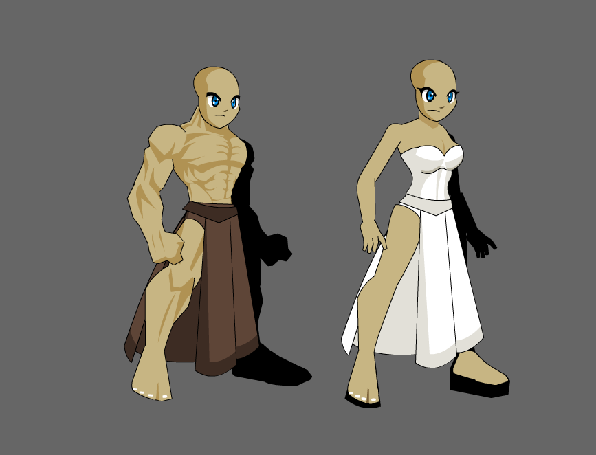 AQW Male and Female Templates by domslimshady on DeviantArt