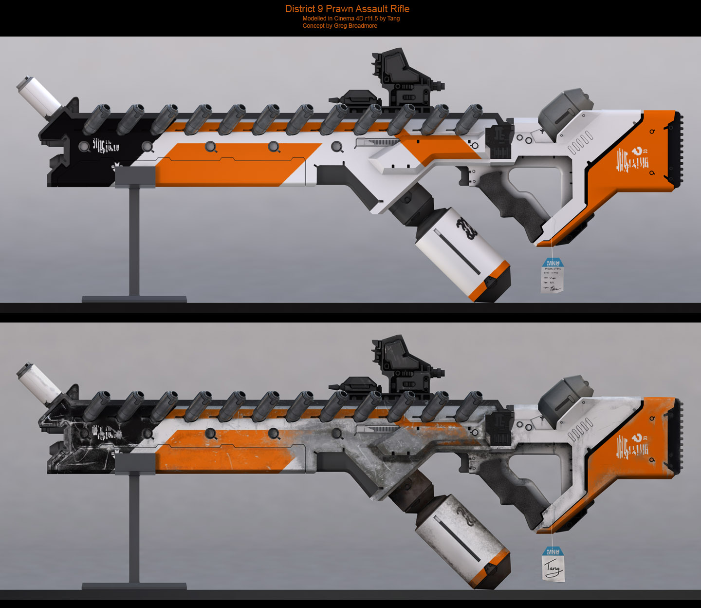 D9 Assault Rifle: C4D File