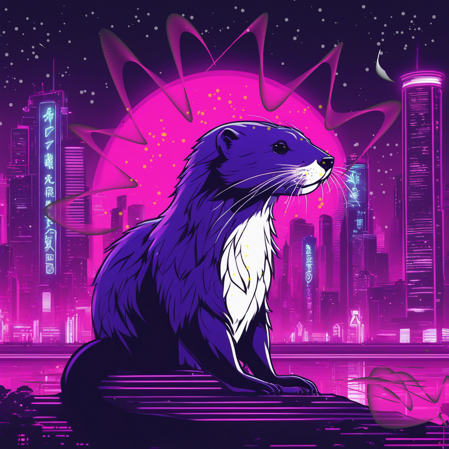 Moonlit otter by Gen2341 on DeviantArt