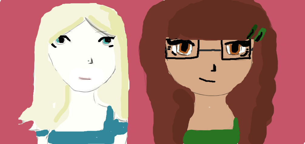 My 2 OC's by ElynFlame on DeviantArt