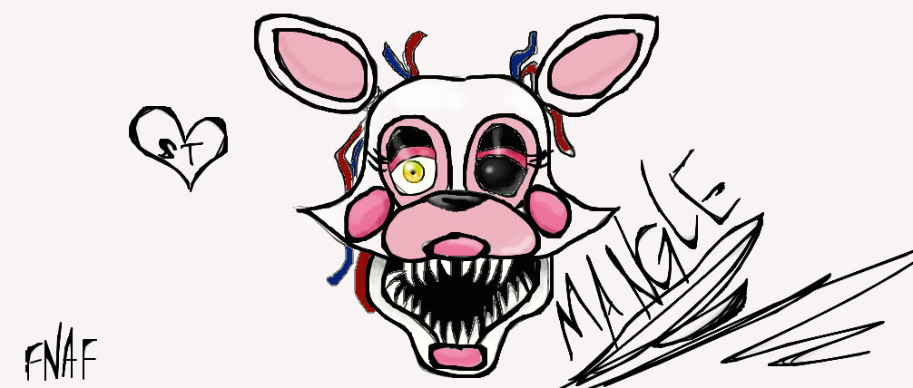 FNAF MANGLE by katmeows28 on DeviantArt