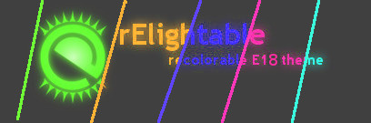 rElightable - recolorable E18 default theme