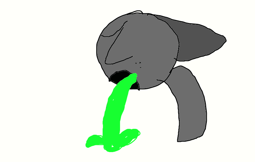 Gray puking