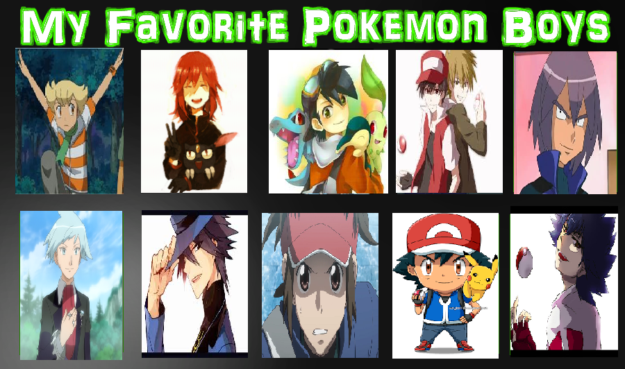 Top 10 Pokemon Boys (Anime and Game) by Kaoruni on DeviantArt