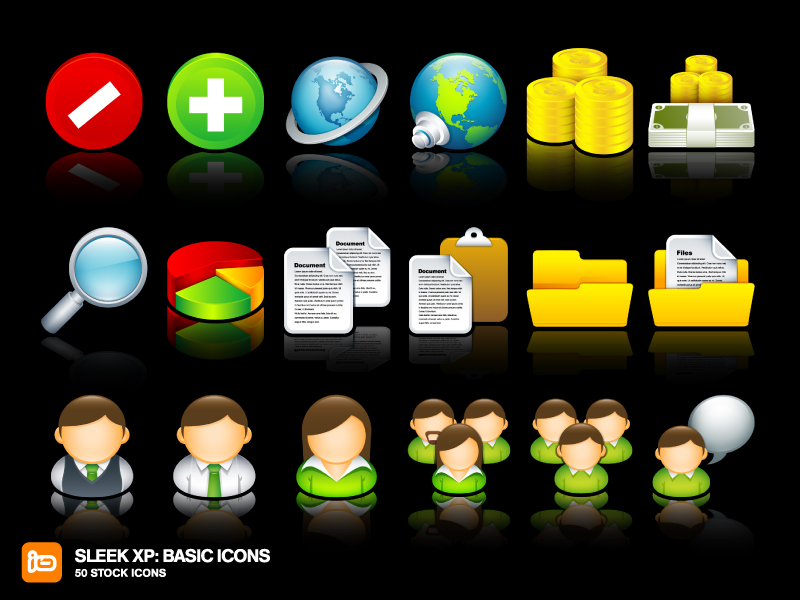 Sleek XP: Basic Icons