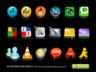 3D Cartoon Icons Pack III