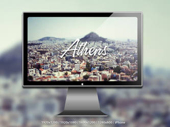 Athens Tiltshift Wallpaper