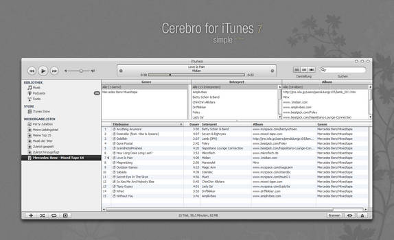 Cerebro skin for iTunes 7