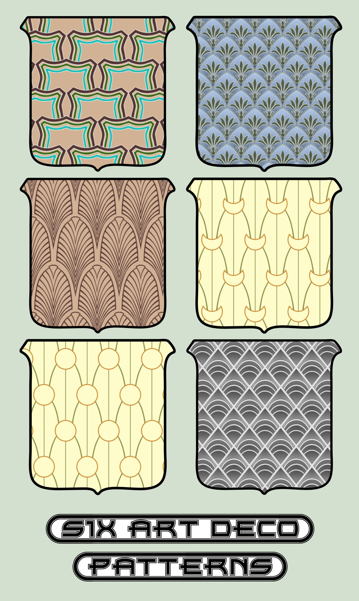 six deco patterns