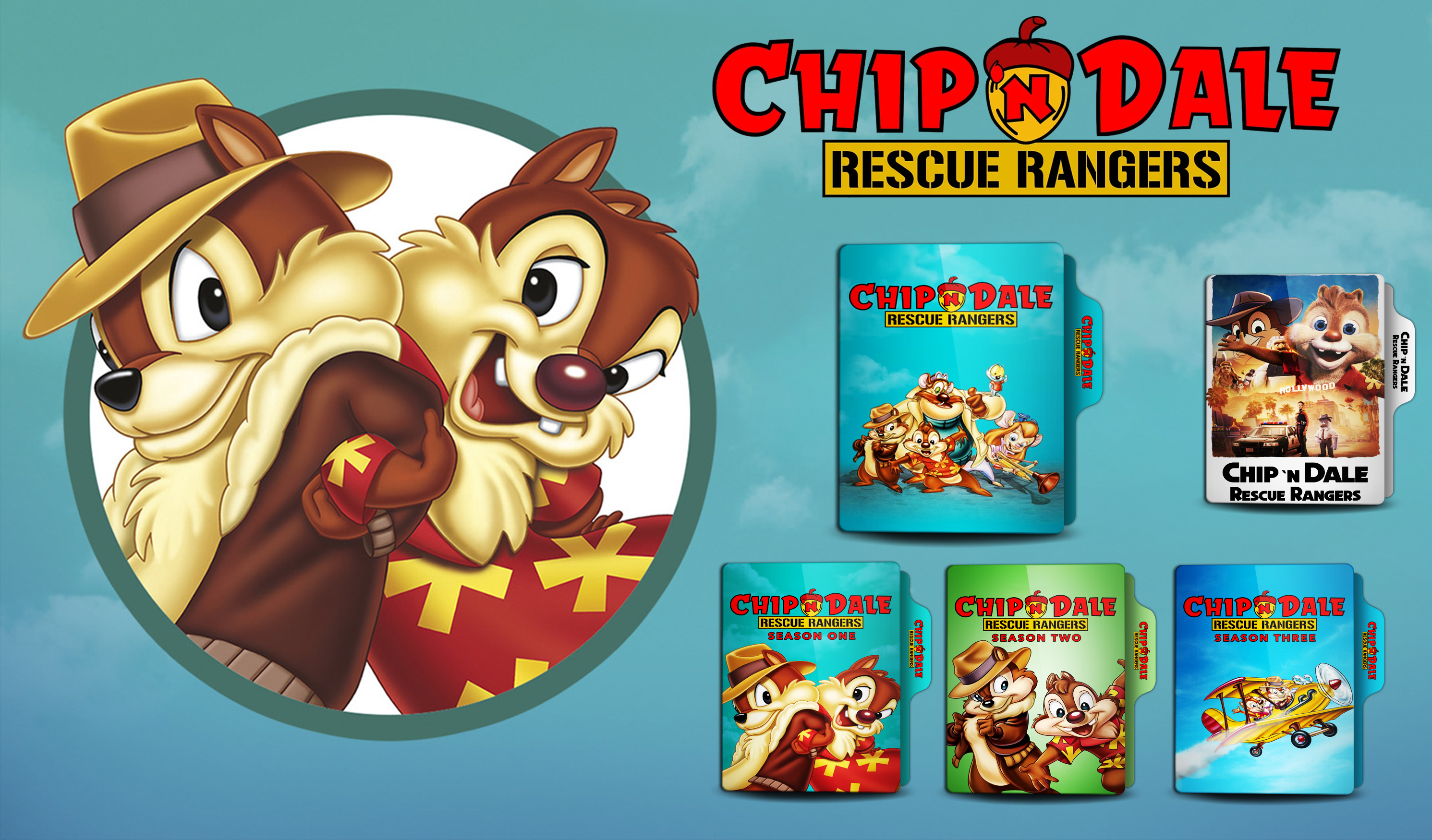 Chip 'n Dale Rescue Rangers Folder icon by Vsvp6 on DeviantArt