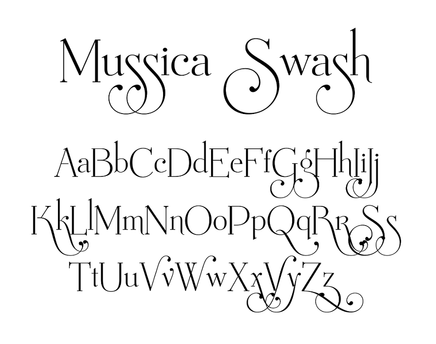 mussica swash font
