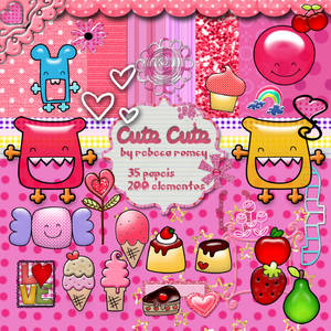 Scrapkit Cute Cute by Rebeca Romcy