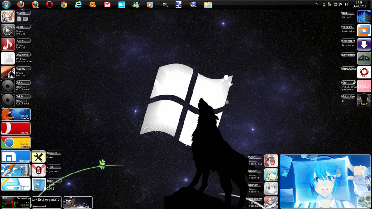 Modern Style 1.1 for Rainmeter by Phelipefox