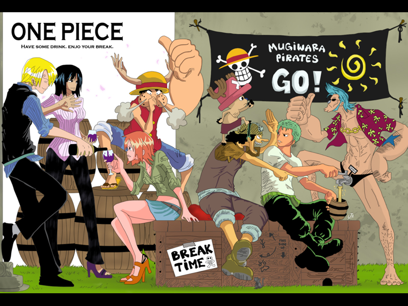 One Piece Break Time Wallpaper