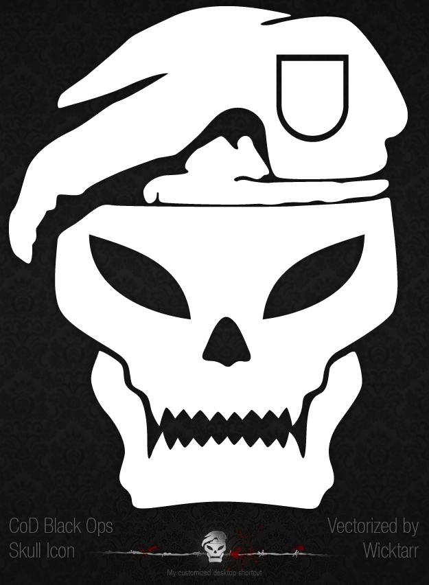 cod black ops skull logo