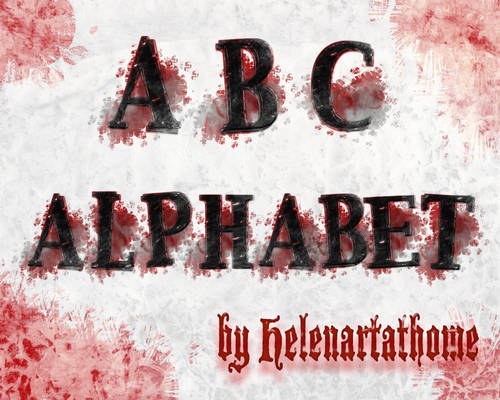 ABC Grungy Alphabet Brushes