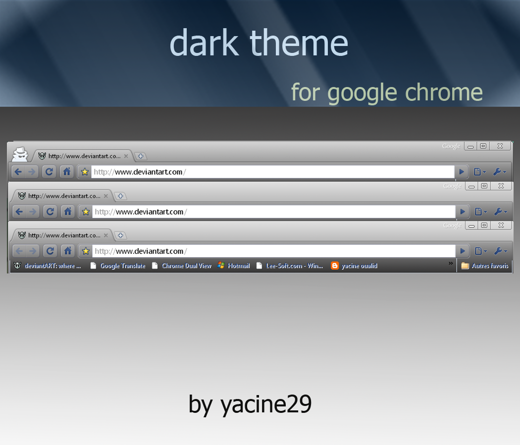 dark theme for google chrome by yacine29 on DeviantArt