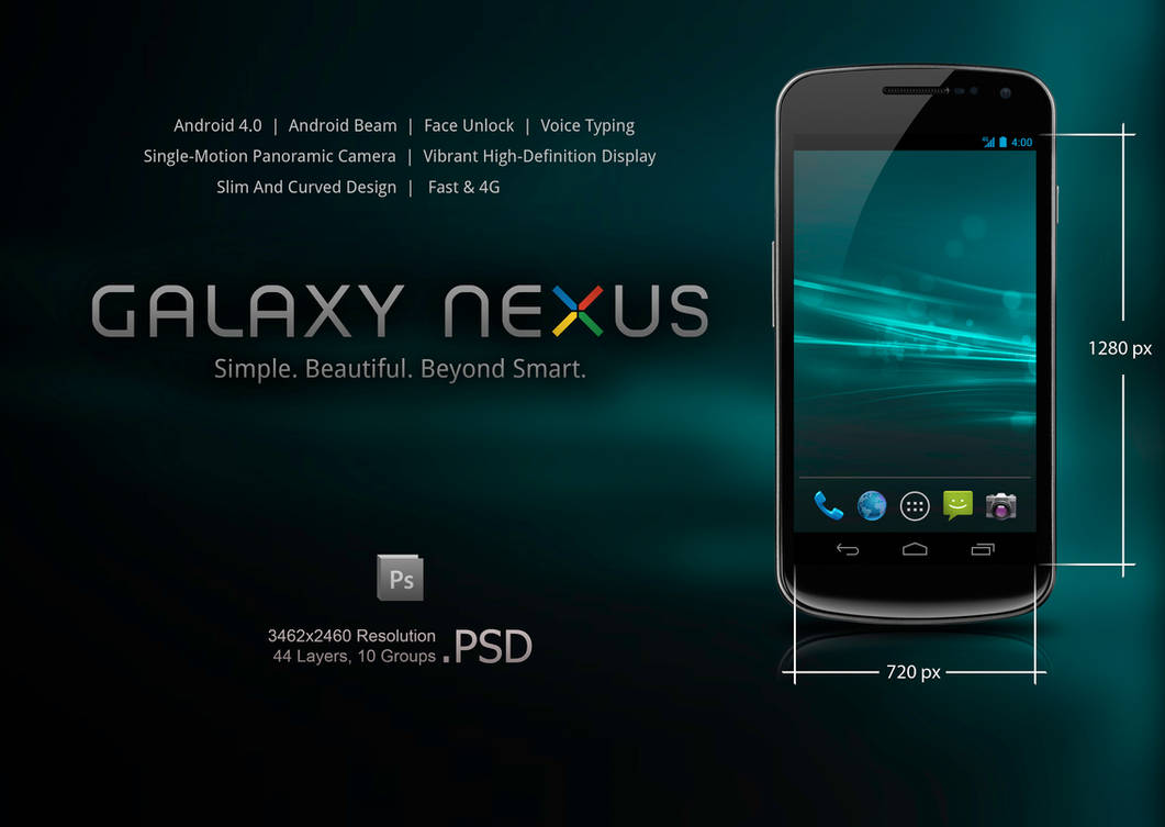 Samsung Galaxy Nexus .PSD by slaveoffear