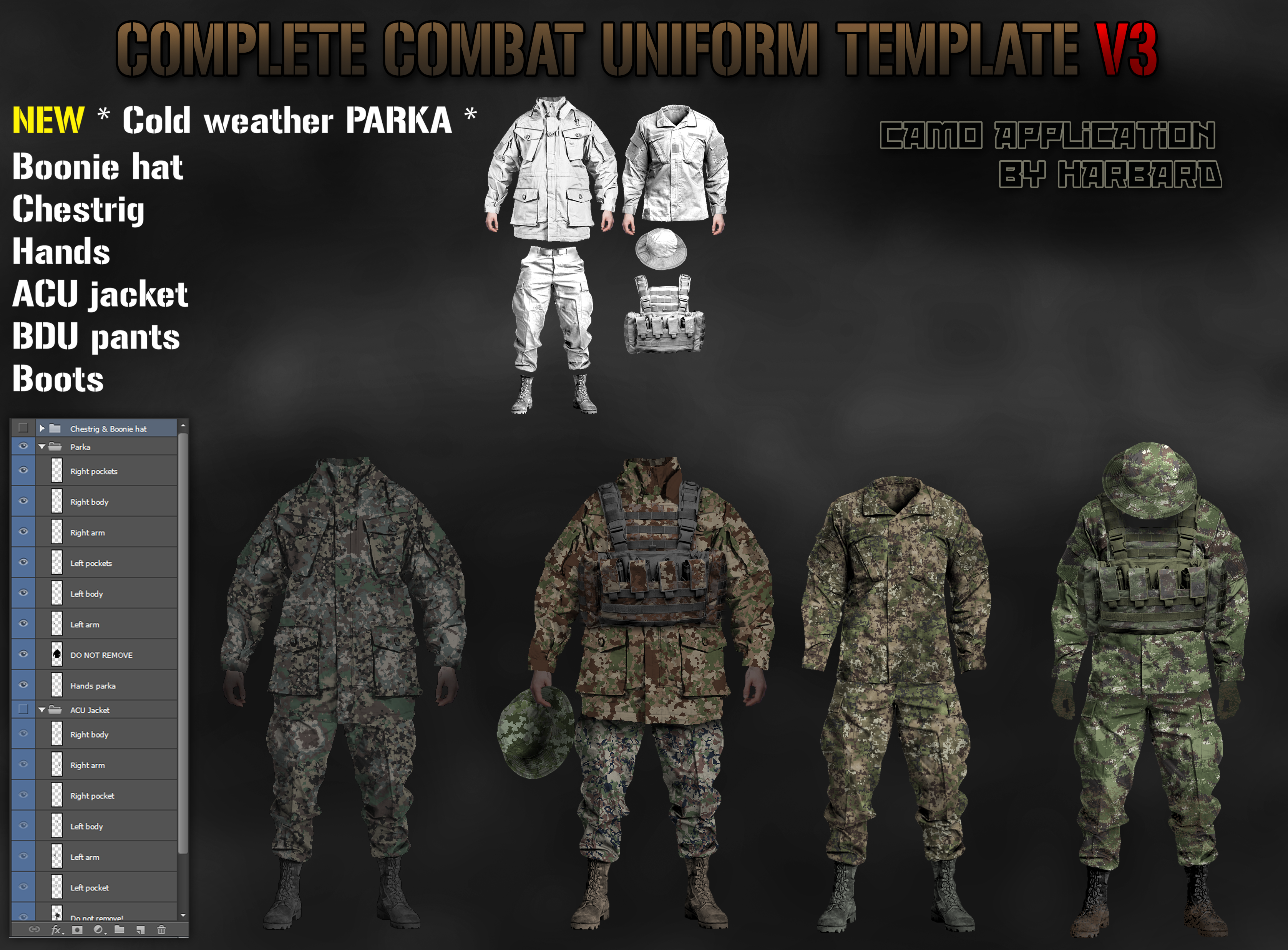 Combat uniform template V3 !!OUTDATED!! V4 link: