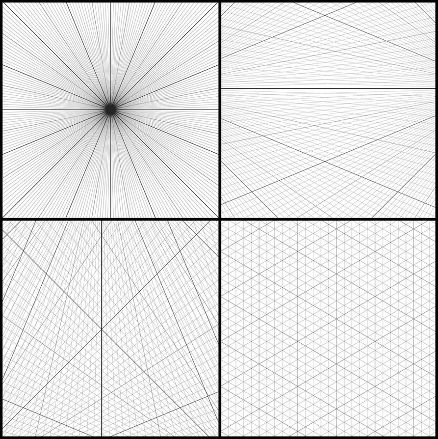 photoshop perspective grid brushes by
