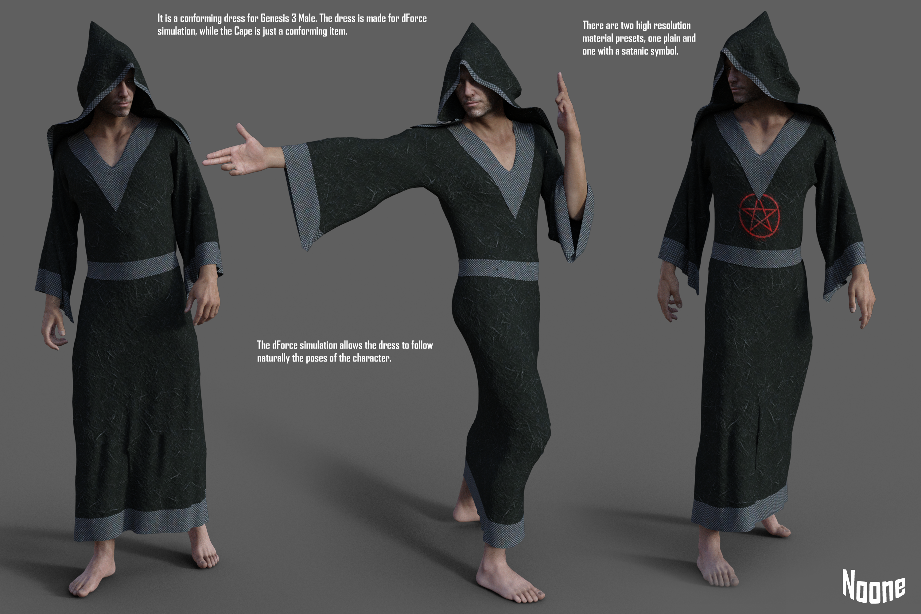 Satanic White Robe FREEBIE: Satanic Dress by Noone102000 on DeviantArt