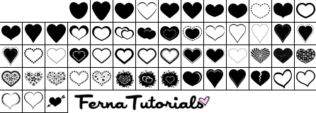 Formas Personalizadas De Corazones Grr :$ Okno