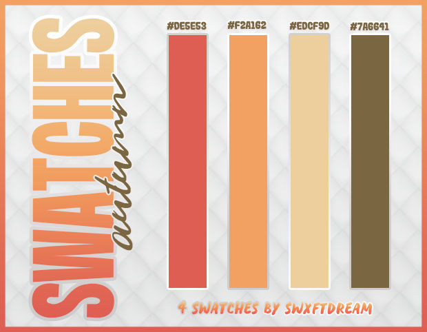 //+Autumn x Swatches by swxftdream on DeviantArt