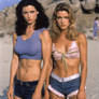 Liz and Maria of ROSWELL, confronting evil alien