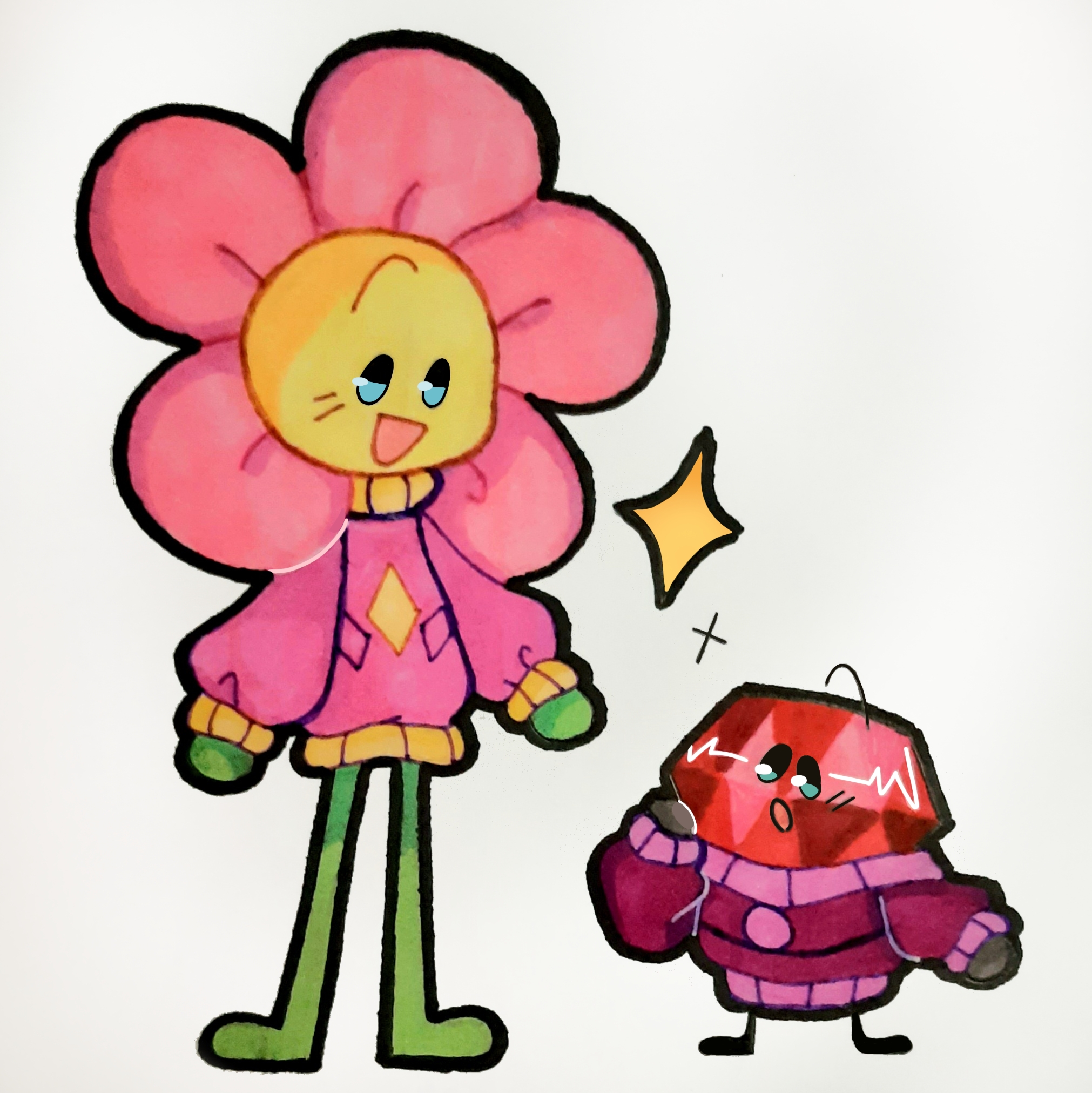 Ruby Bfbf Flower and Ruby (BFB) by cherrixen on DeviantArt
