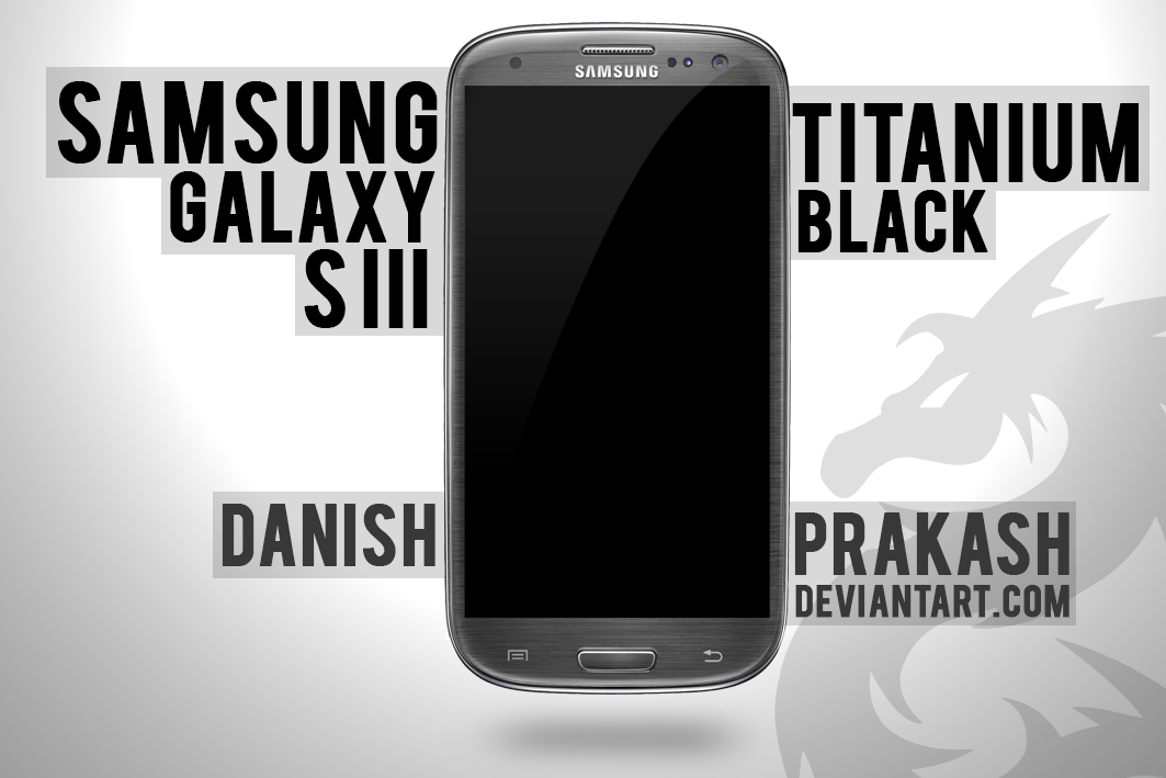 Samsung Galaxy S III Titanium Black [psd]